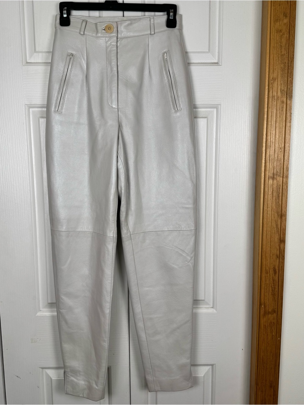 Vericci Satin-Lined Pants in Ivory